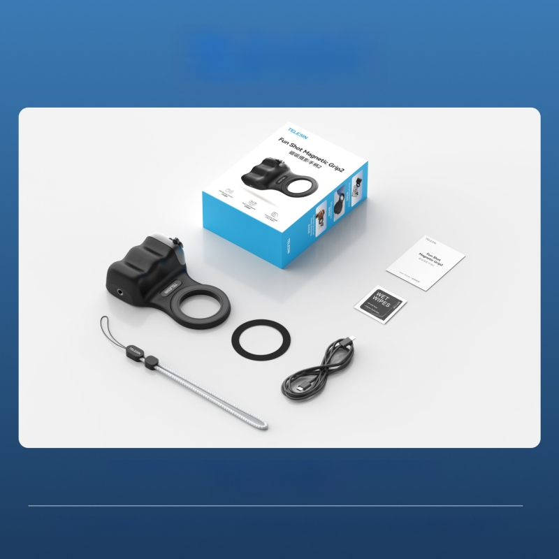 MagSafe fotografavimo laikiklis išmaniesiems – magnetinis pritvirtinimas, belaidis Bluetooth valdymas, vaizdo stabilizavimas, ABS korpusas, suderinama su Apple ir Android