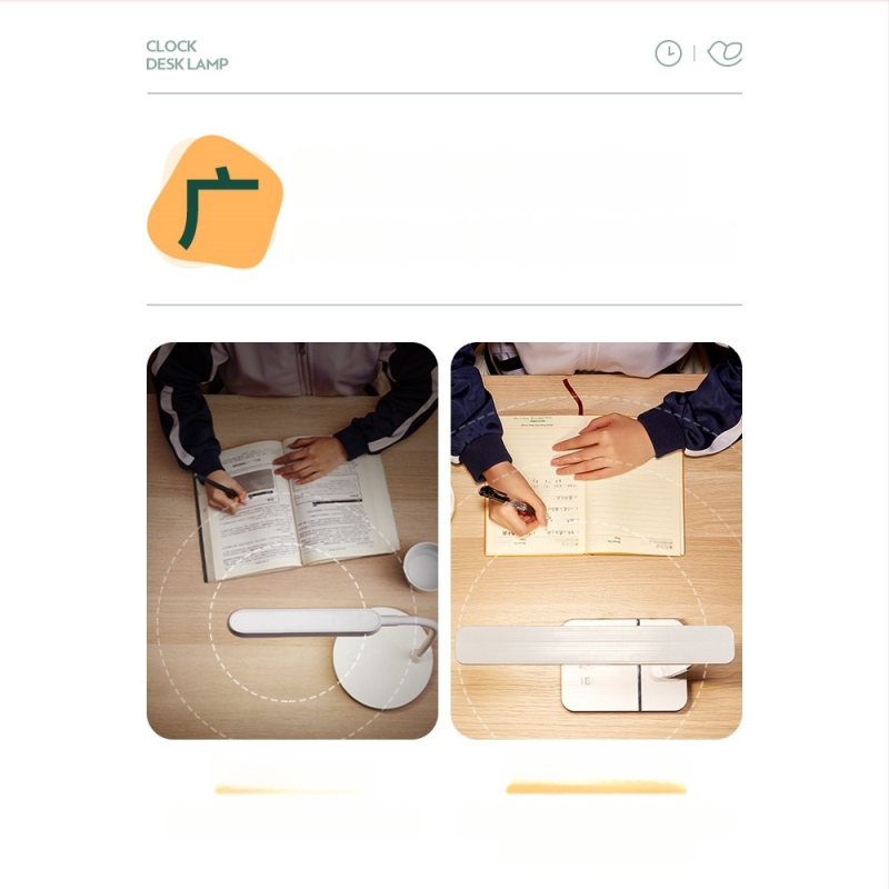 LED Väike laualamp õppimiseks – nägemist kaitsev, USB toide, laetav, häälega juhitav lüliti, PC+ABS varjund (CRI ≥95)