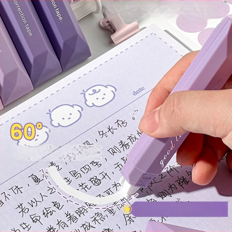 Kustutuslint A68 – gradientse kujundus, vaikne liikumine, suur maht, plastikust korpus, 5 tk/pakk, New Year