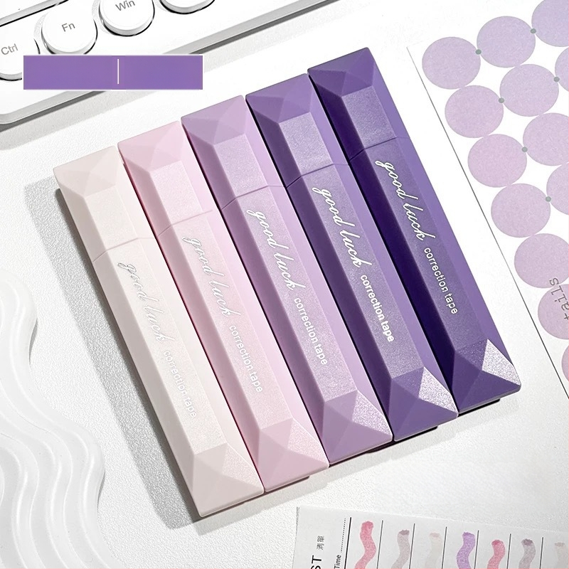 Kustutuslint A68 – gradientse kujundus, vaikne liikumine, suur maht, plastikust korpus, 5 tk/pakk, New Year