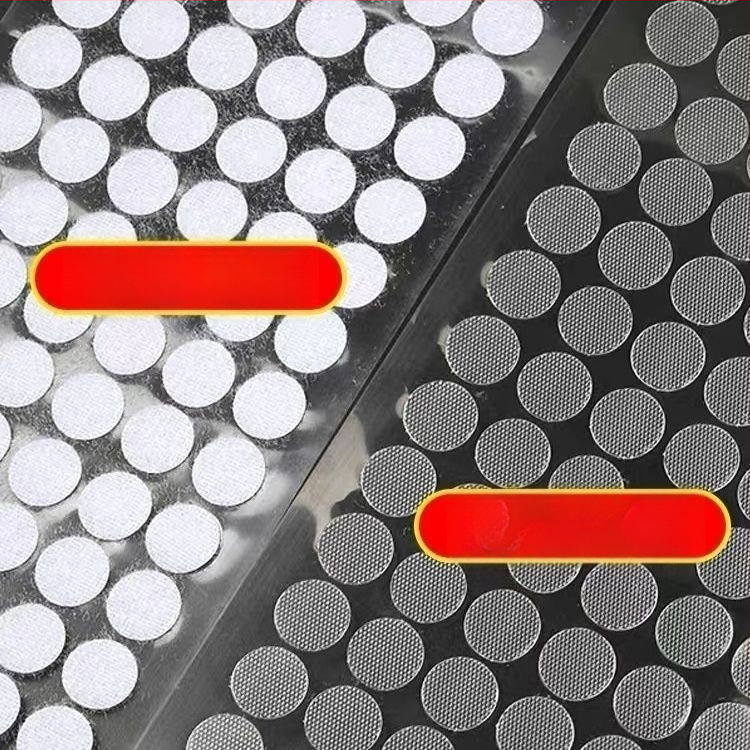 Käsitsi valmistatud ultraõhuke ümmargune Velcro adhesiivsel taustal laste vaikraamatute jaoks, läbipaistev ja tugev