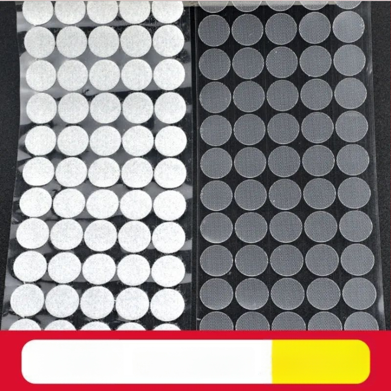 Käsitsi valmistatud ultraõhuke ümmargune Velcro adhesiivsel taustal laste vaikraamatute jaoks, läbipaistev ja tugev