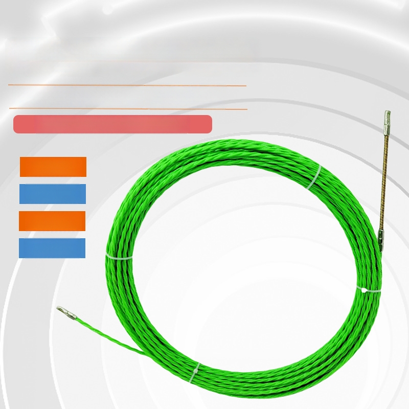 Wanying Roheline polüesterist traadiju tõmbamishoolik elektrikutele — traadide tõmbamine läbi seinte ja torude; sobib PVC/plastik/metalltorudega; materjal: polüester; värv: roheline