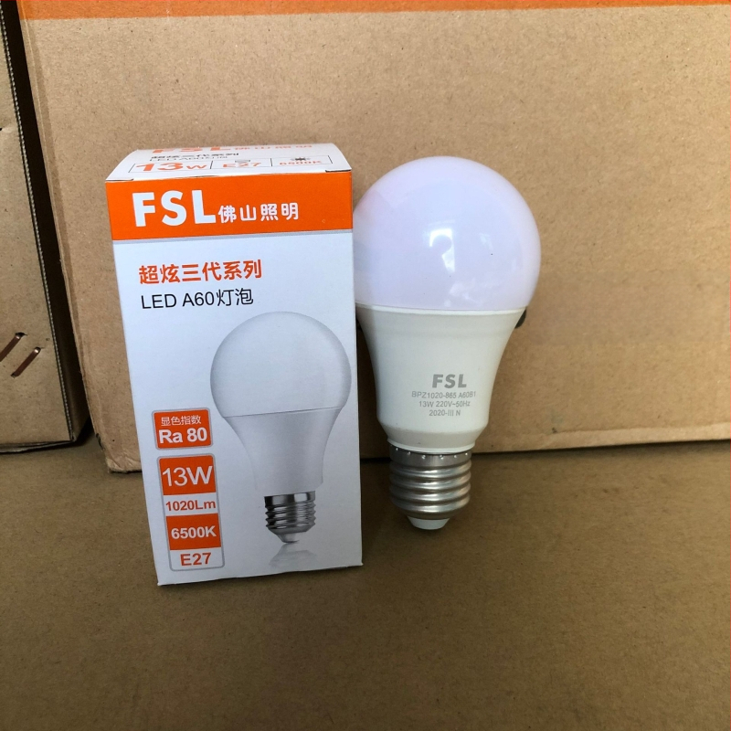 FSL LED lamp, ühilduv E27/B22, 13W, 1020 lm, CRI 85, tööaeg 15000 h