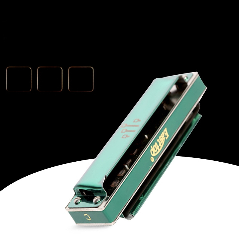 Harmonika EASTTOP PR020 – Blues, 10 augud, roostevabast terasest kate, helivai augud materjal: vaig, plastikkast pakend