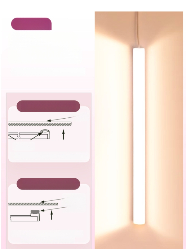 LED laualamp õppimiseks silmade kaitsmiseks – USB toide, 5V, magnetkinnitus, PC+ABS varju, ümbritsev valgus