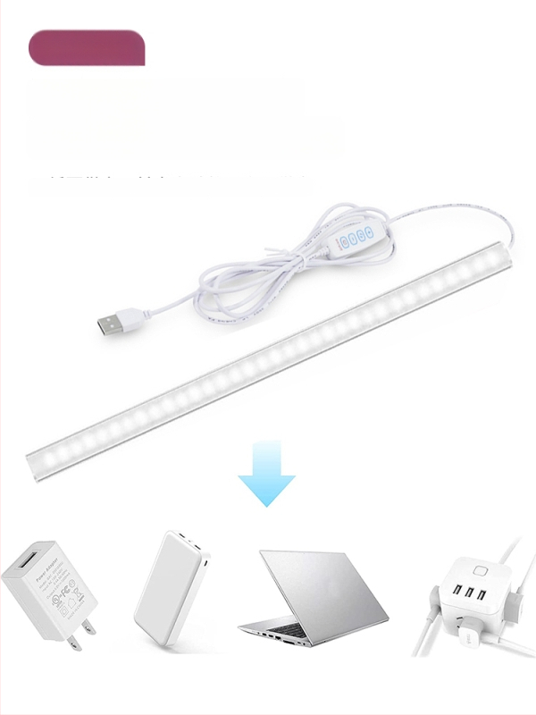 LED laualamp õppimiseks silmade kaitsmiseks – USB toide, 5V, magnetkinnitus, PC+ABS varju, ümbritsev valgus