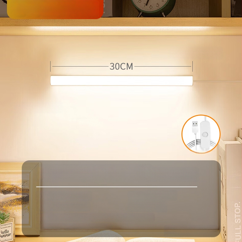 LED laualamp õppimiseks silmade kaitsmiseks – USB toide, 5V, magnetkinnitus, PC+ABS varju, ümbritsev valgus