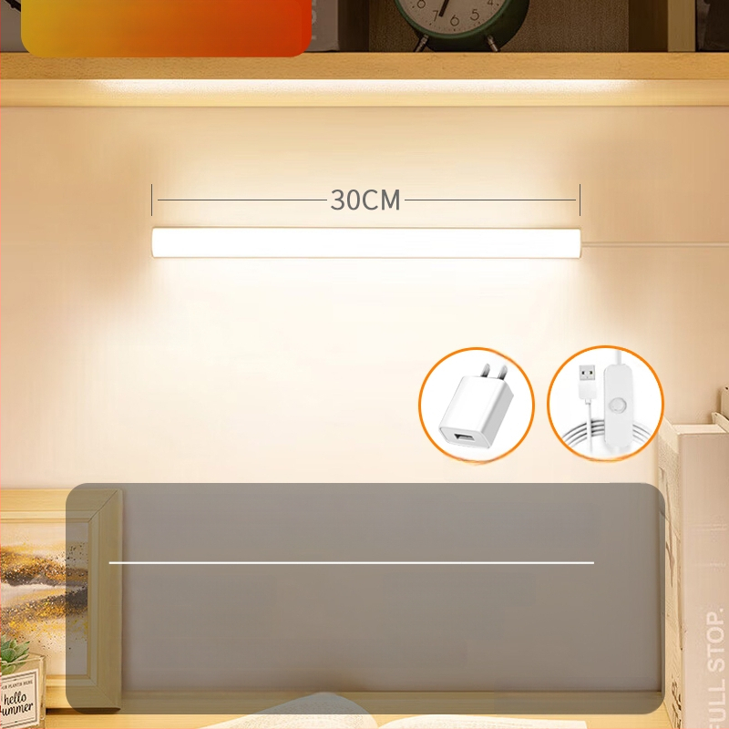 LED laualamp õppimiseks silmade kaitsmiseks – USB toide, 5V, magnetkinnitus, PC+ABS varju, ümbritsev valgus