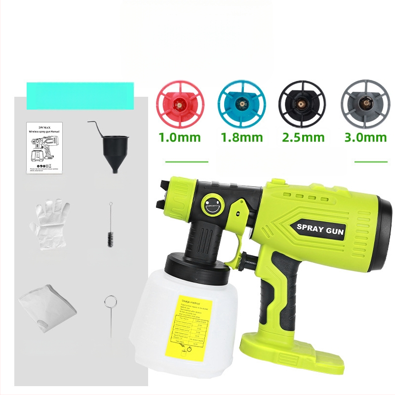 Pihustuspüstol, ühilduv Ryobi 18V akulaatoriga; aku ei kuulu komplekti; tõhus pihustusotsik