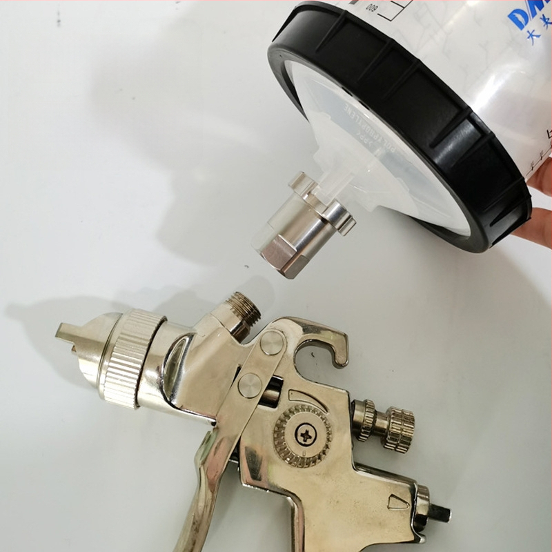 Sagola pihustusluku adapter koos ühekordse plastmassist värvi nõu ilma pesemiseta