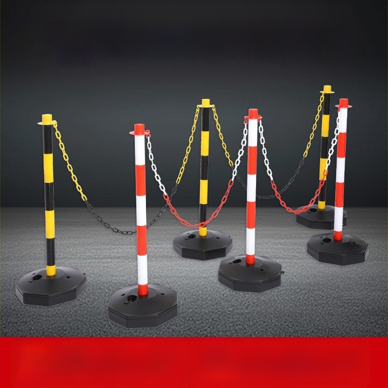 Pārvietojamā plastmasas brīdinošā kolonna ar ūdens piepildi, pret sadursmes barjers, PE elastīgā kolonna, atdalāma