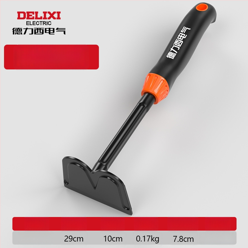 Delixi Electric aianduskühvli komplekt, süsinikterasest, kolmeosaline komplekt aianduseks, lillepeenrale ja randale