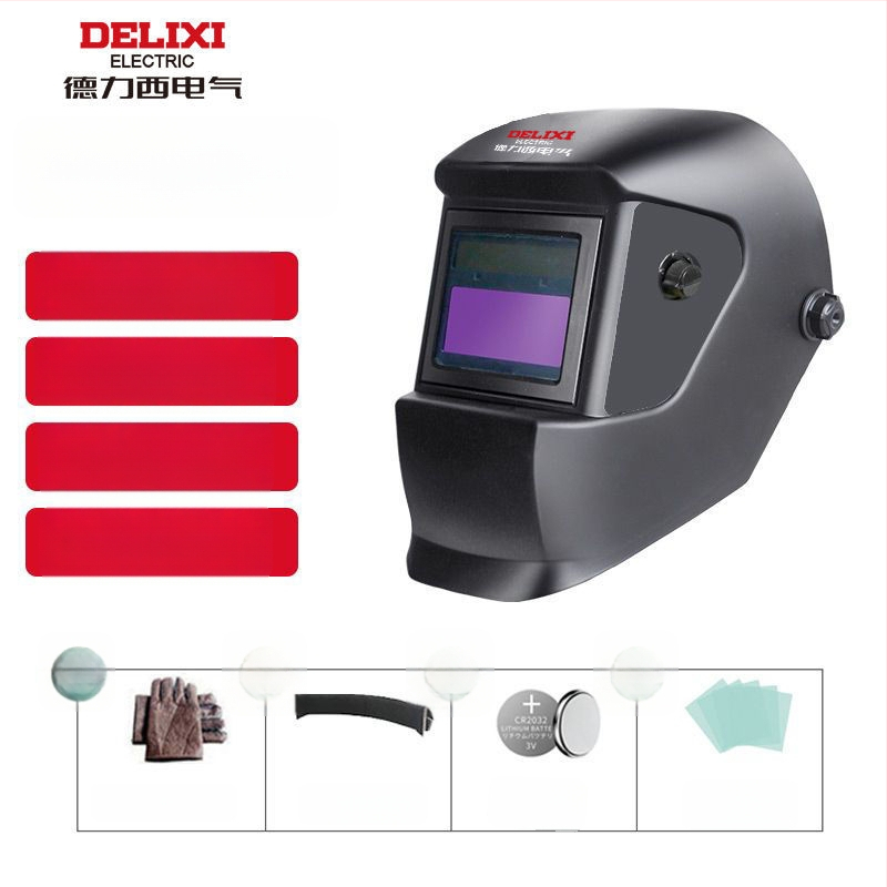 Sulatamise kiiver automaatse tumenemise läätsedega, pea peal kandmiseks, pneumaatiline ajam, kuum õhk ja kauge infrapuna kiirgus