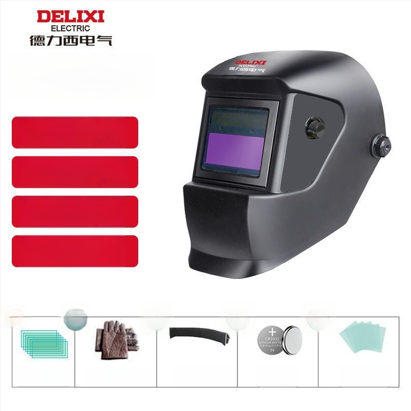 Sulatamise kiiver automaatse tumenemise läätsedega, pea peal kandmiseks, pneumaatiline ajam, kuum õhk ja kauge infrapuna kiirgus