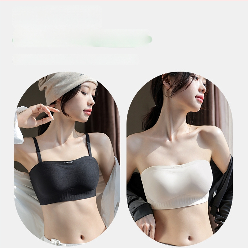 Rinnahoidja ilma õla, õmblusteta push-up, libisemiskindel, 3/4 kauss, õhukesed vormitud kausid, eemaldatavad kahekordsed õlapaelad, selja kolm konksurida