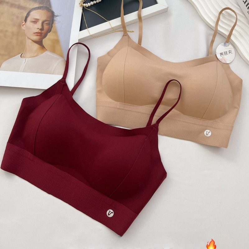 Nailonist rinnahoidja fikseeritud spagetiliiniga, täis tass, õhukesed vormitud tassid, hingav tagakülg