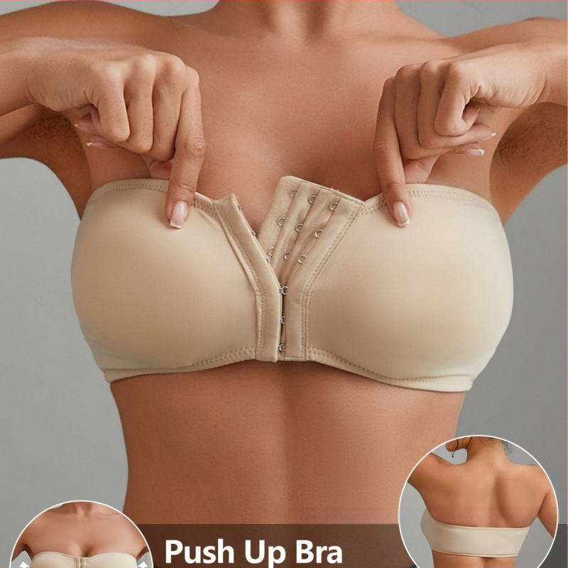 Traadita bandeau rinnahoidja eesluku, reguleeritav, õhukesed vormitud kausid (3/4)