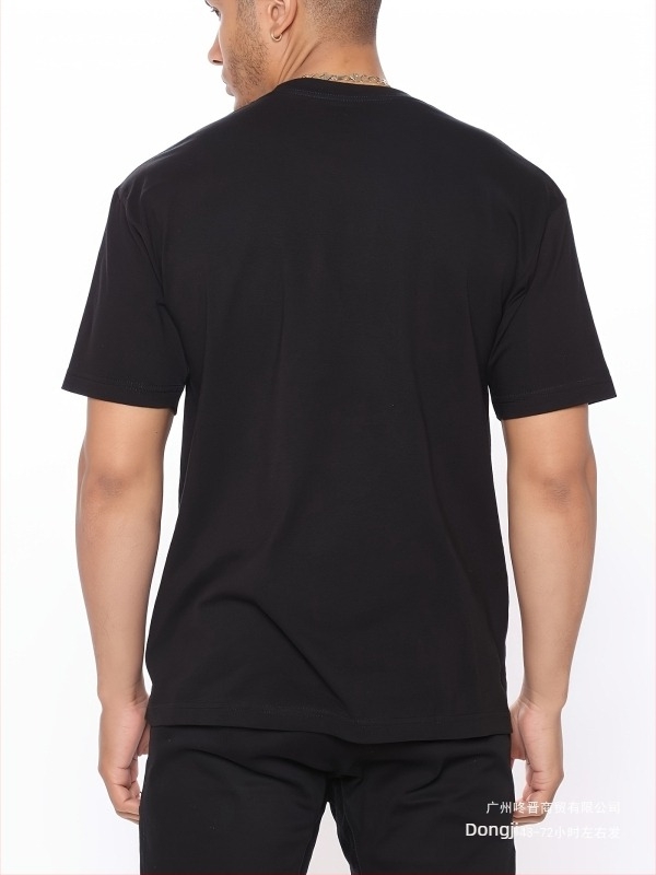 Ανδρικό T‑shirt με γραφικό σχέδιο αγώνων, διαπνέον βαμβάκι (96%+), χαλαρή εφαρμογή, στρογγυλός λαιμός και κοντά μανίκια