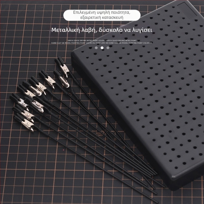 Κλιπ βαφής και στέγνωσης μοντέλου Gundam με αερογράφο, κλιπ anti-τσίμπωμα, μεταλλικό/πλαστικό σώμα, 63 g