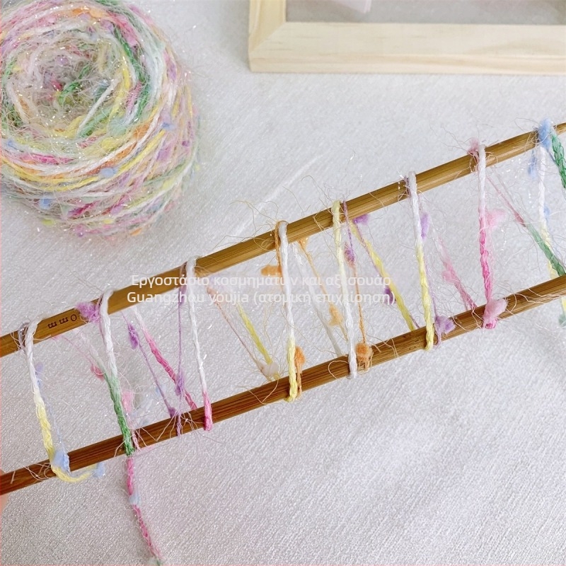 Λαμπερή μπάλα νήματος για βελονάκι και πλέξιμο - 100 g - Youjia (YJ) - Αριθμός άρθρου 932214204381 - Κωδικός προϊόντος YJ - Καλοκαίρι 2025