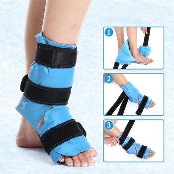 Chuangnuo Gel Ice Pack για τον Αστράγαλο – Θερμο-ψυχρή θεραπεία, Νάιλον νάρθηκας αστραγάλου, Για ενήλικες, Κατάλληλο για Ποδόσφαιρο, Τρέξιμο, Ποδηλασία, Μπάσκετ