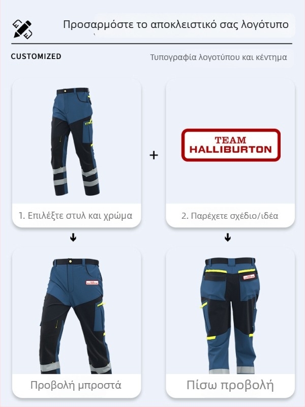 Αντρικά παντελόνια εργασίας με πολλαπλές τσέπες, ανθεκτικά στο σχίσιμο, πολυεστέρας 65% με επένδυση βαμβάκι 35%, άνοιξη–φθινόπωρο 2025, κατάλληλα για εργοστάσιο