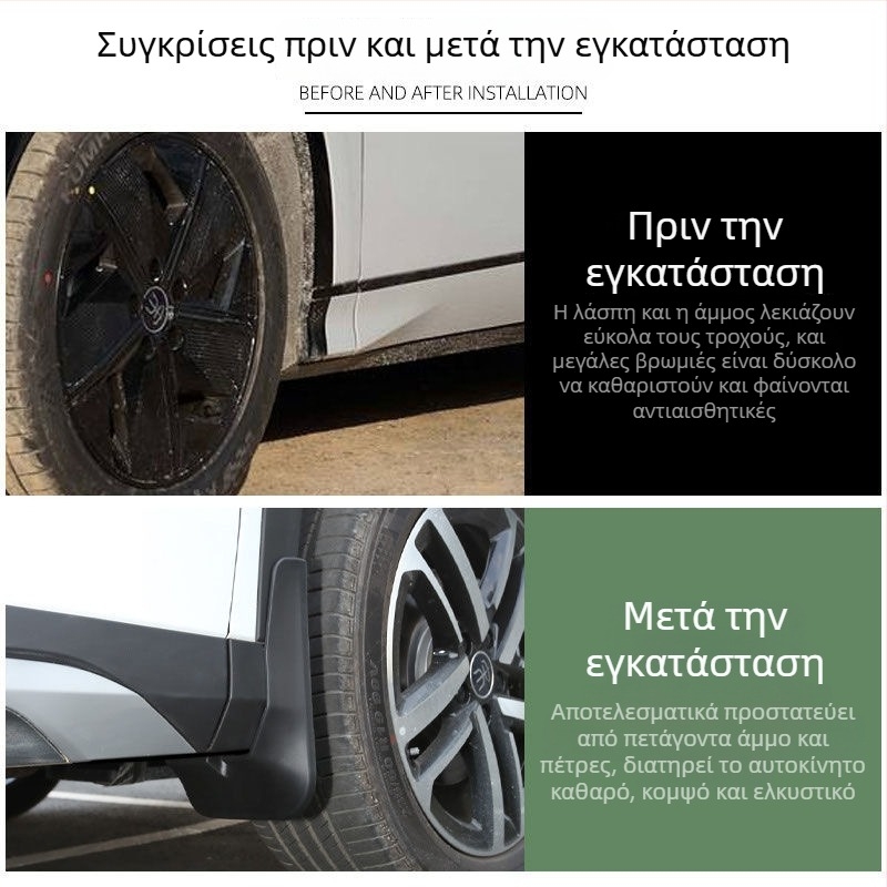 Κάλυμμα λάσπης τροχού BYD Song Plus DM-i EV (2023–2025), Υλικό: TPE+PP