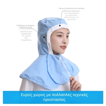 Βαμβακερό αναπνεύσιμο υγιεινό καπέλο για εργαζόμενους σε εργοστάσιο τροφίμων, ανθεκτικό στη σκόνη, με επίπεδη κορυφή και κεντημένο λογότυπο