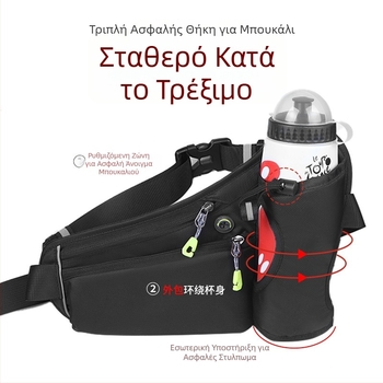 Ambusher ζώνη τσάντας ποδηλάτου – Νάιλον, Μοντέλο 1252, Χωρητικότητα 2