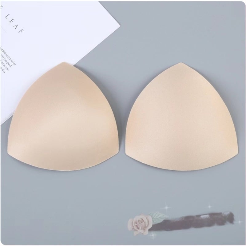 Aoan Τρίγωνικό Σφουγγάρι Μαξιλαράκι Στήθους για Σουτιέν, Λεπτό, Χωρίς Ραφές