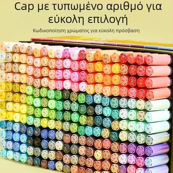 Touchcolor Υγρός ακρυλικός μαρκαδόρος με μαλακό άκρο – πολύχρωμος ακουαρέλα μαρκαδό για μαθητές και παιδιά (Μοντέλο Z3, Μαύρο κουτί, Επιλογές μύτης: 24/36/48/72/120)