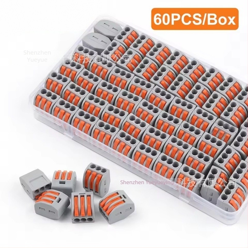 Σετ τερματικών μπλοκ Yueyue Wins PCT-212/213/215, 60 τεμάχια για ηλεκτρολόγους