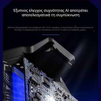 Mimo DL20 AI ψύκτης κινητού τηλεφώνου, 20W, ABS, USB-C, 3 ταχύτητες ψύξης