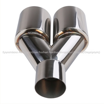 DTOUCH σωλήνας εξάτμισης από ανοξείδωτο ατσάλι, Υ-τύπος, τροποποίηση 1-σε-2, τετρα-έξοδος διπλού εξαγωγής, παγκόσμιος