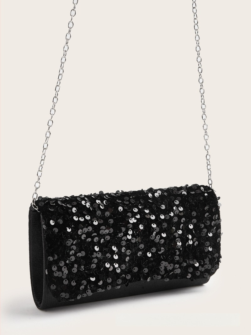 Γυναικεία τσάντα ώμου τύπου φάκελος - πολυεστέρας, μαγνητικό κλείσιμο, θήκη για κινητό, οριζόντιο ορθογώνιο σχήμα, ρετρό στυλ Ευρώπη-Αμερική