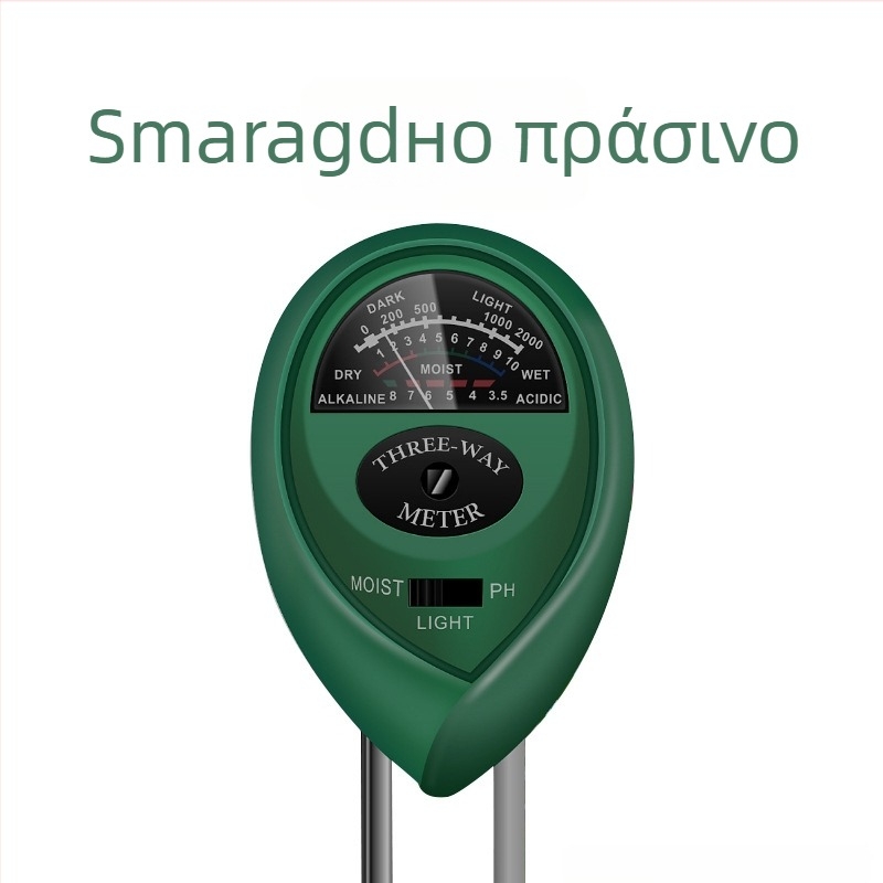 Μετρητής εδάφους 3-σε-1: υγρασία, pH και θρεπτικά στοιχεία για λουλούδια και γλάστρες