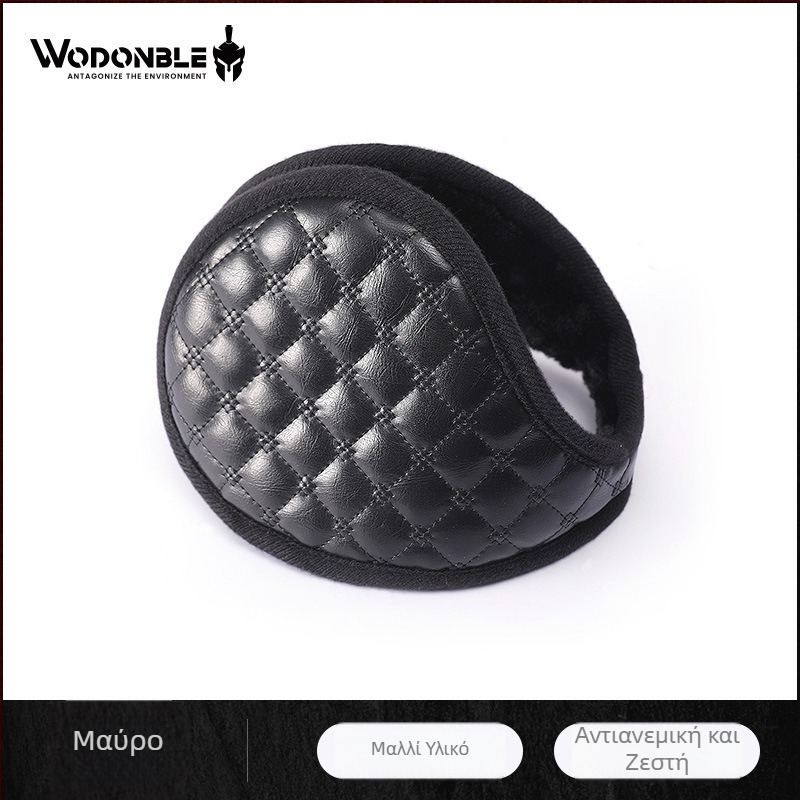 Unisex προστασίες αυτιών από καρό βαμβάκι, ζεστασιά για χειμώνα και φθινόπωρο, κατάλληλες για ταξίδια