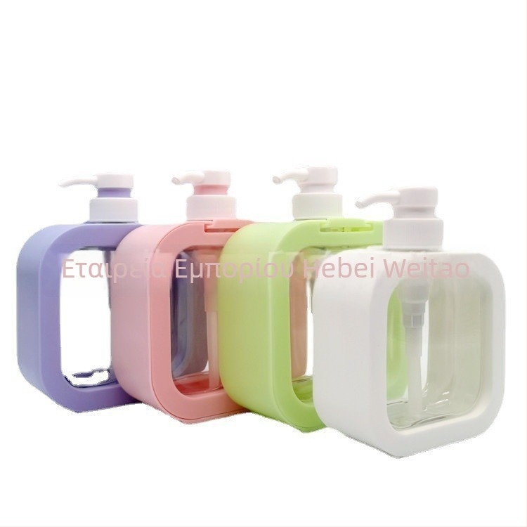 Μπουκαλάκι καλλυντικών με αντλία — Silk-screen εκτύπωση, PET υλικό, φυσητό μπουκάλι, εξωτερικό καπάκι, αντλία δοσολογίας