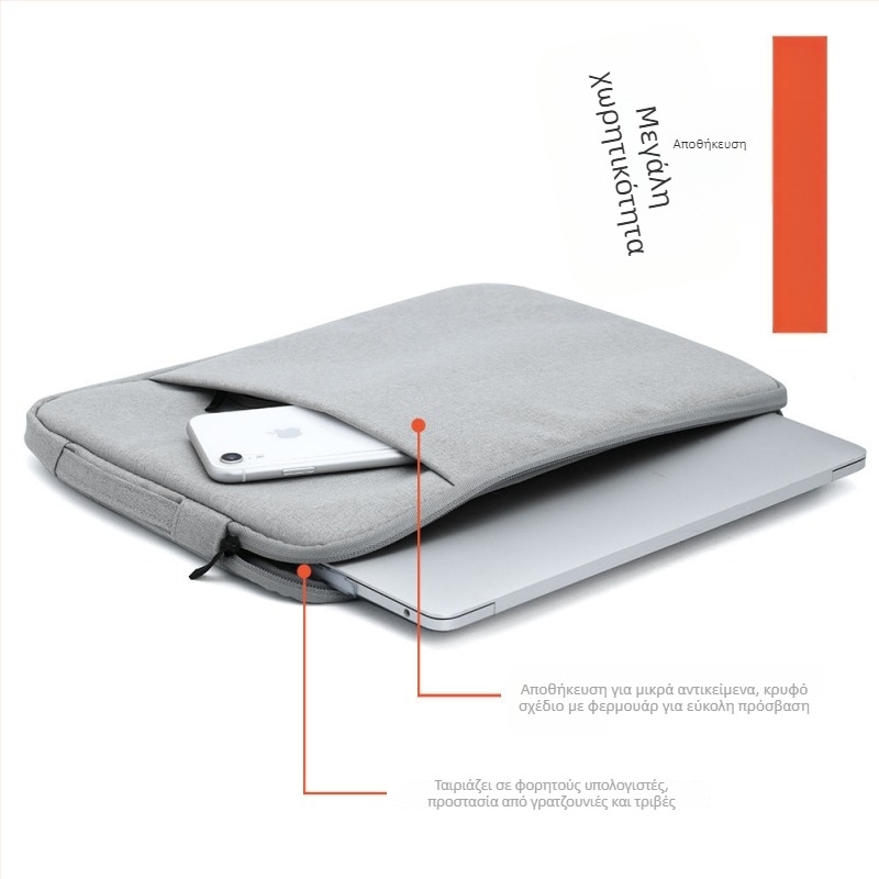 Τσάντα υπολογιστή για MacBook Pro/Air — plush και felt, Confucian businessmen