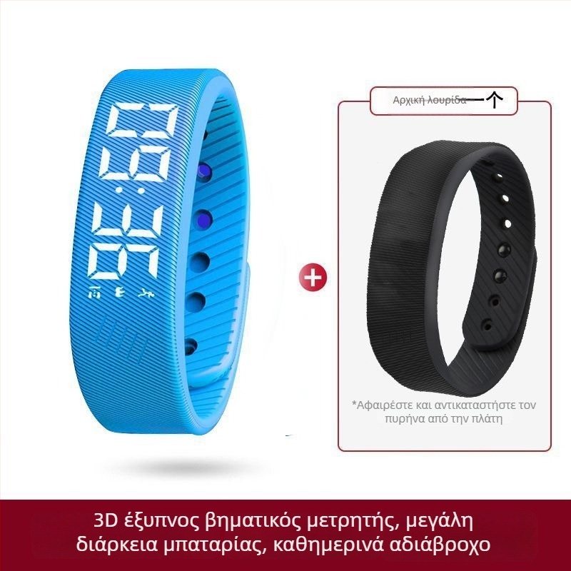 Παιδικό Smartwatch με Μετρητή Βημάτων, Δονητικό Ξυπνητήρι, Οθόνη Αφής, Λουρί Σιλικόνης, 7–14 Ημέρες Μπαταρία, Αδιάβροχο για Καθημερινή Χρήση