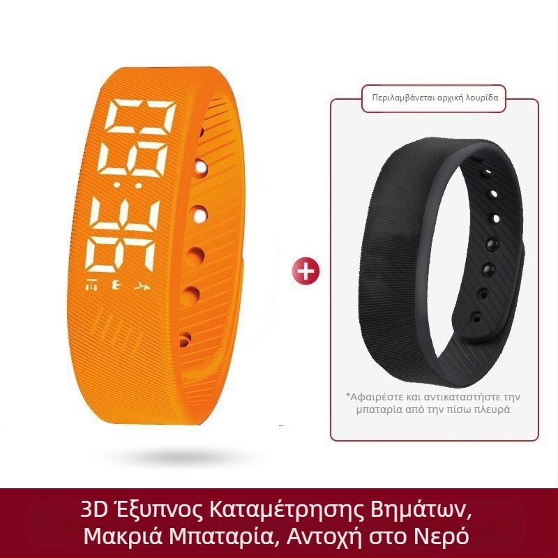 Παιδικό Smartwatch με Μετρητή Βημάτων, Δονητικό Ξυπνητήρι, Οθόνη Αφής, Λουρί Σιλικόνης, 7–14 Ημέρες Μπαταρία, Αδιάβροχο για Καθημερινή Χρήση