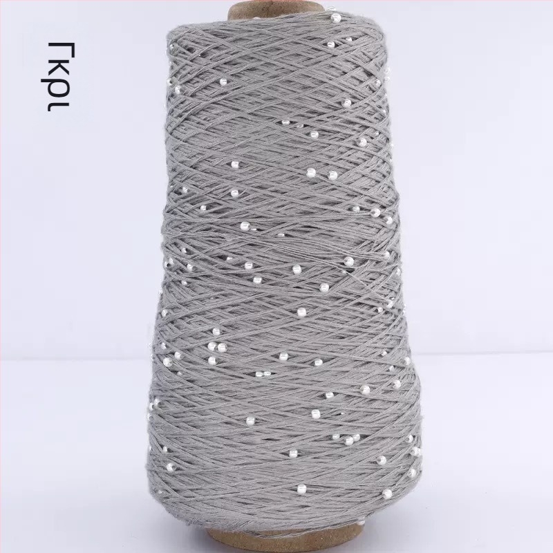 Βαμβακο-βισκόζη νήμα για πλέξιμο — κονό νήμα, Ρινγκ Σπίνινγκ, RS002 (Μάρκα Ruishi; Αλλο όνομα: Pearl Mercerized Cotton Thread)