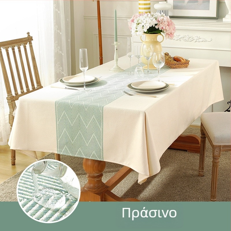 Τραπεζομάντηλο, πολυεστέρας, ορθογώνιο, σκανδιναβικό γεωμετρικό σχέδιο, αδιάβροχο και ανθεκτικό στη φθορά.