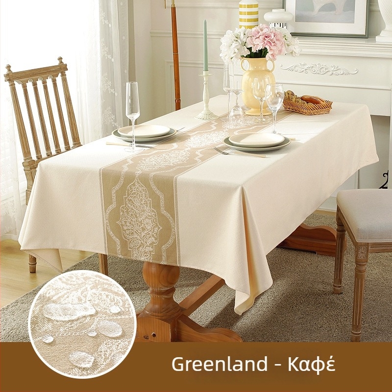 Τραπεζομάντηλο, πολυεστέρας, ορθογώνιο, σκανδιναβικό γεωμετρικό σχέδιο, αδιάβροχο και ανθεκτικό στη φθορά.