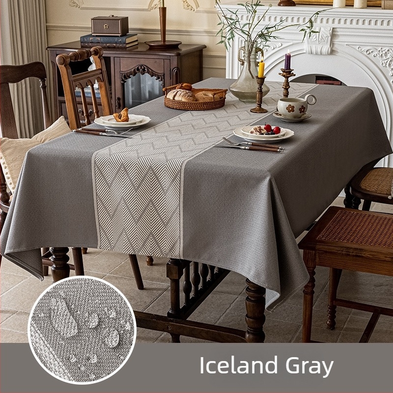 Τραπεζομάντηλο, πολυεστέρας, ορθογώνιο, σκανδιναβικό γεωμετρικό σχέδιο, αδιάβροχο και ανθεκτικό στη φθορά.