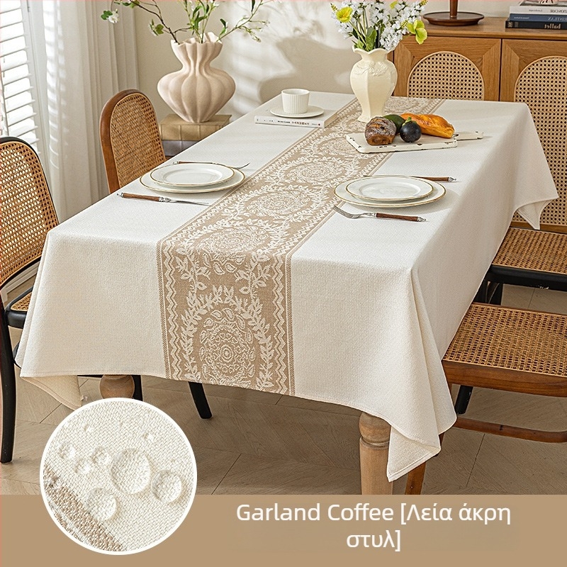 Τραπεζομάντηλο, πολυεστέρας, ορθογώνιο, σκανδιναβικό γεωμετρικό σχέδιο, αδιάβροχο και ανθεκτικό στη φθορά.