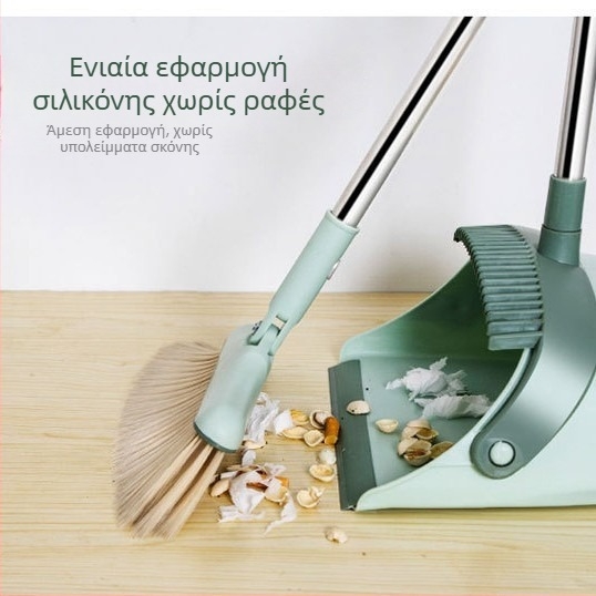 Σετ βούρτσας και κάδου για σκούπισμα – πλαστικό + ανοξείδωτο ατσάλι, 0.7 kg, κουτί 40 τεμαχίων, κυκλοφόρησε άνοιξη 2021