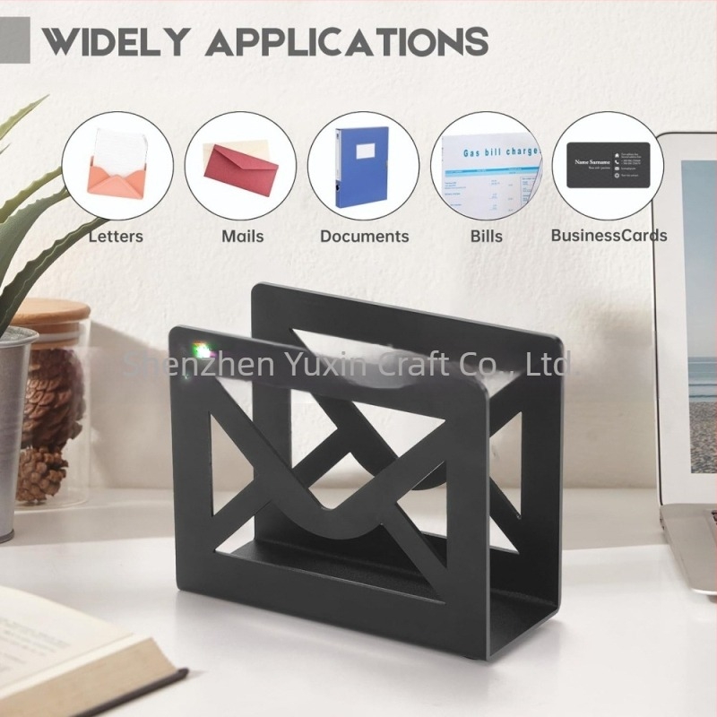 Μεταλλικός οργανωτής αλληλογραφίας, επιτραπέζιο στήριγμα για γράμματα, σιδερένιος, μάρκα YX