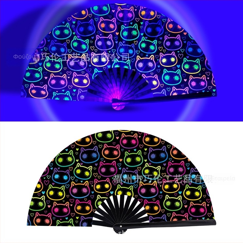 Αναδιπλόμενος ανεμιστήρας από μπαμπού, κινεζικού στυλ, 13 ράβδοι, για διασκέδαση